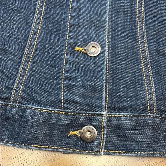 LOFT Dark Blue Denim Vest - Picture 3 of 4